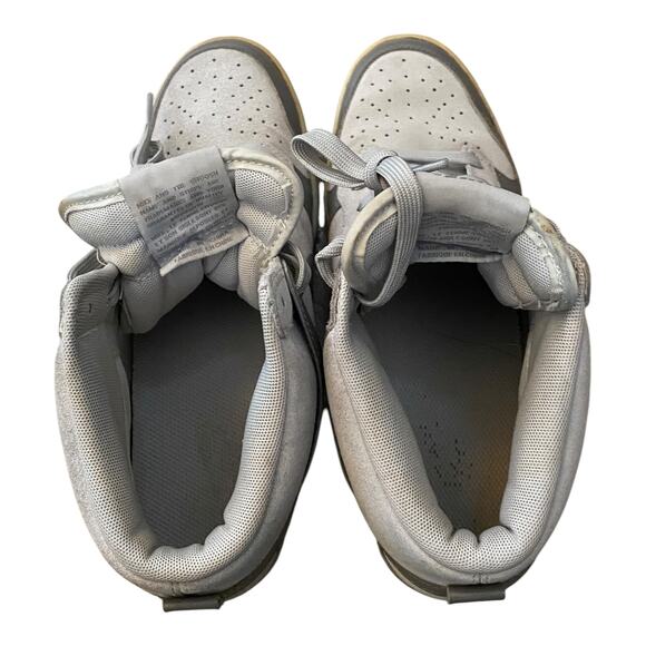 Nike Dunk Sky High Hi Hidden Wedge Suede Sneaker Women's US 8 Gray 528899-005 - Picture 7 of 12